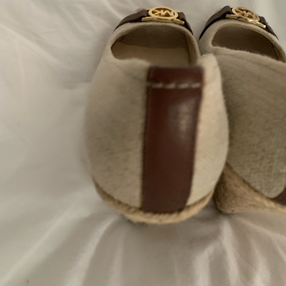 MICHAEL KORS LINEN espadrille wedges womens size 10 - Picture 7 of 15
